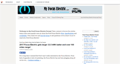 Desktop Screenshot of myfocuselectric.com